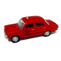 Fiat 125p 1:39 Taxi czerwony. WELLY