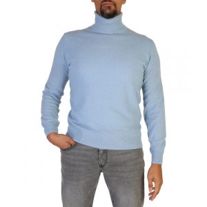 Swetry marki 100% Cashmere model. UA-FF12 kolor. Zielony. Odzież męska. Sezon: Jesień/Zima