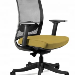 Fotel biurowy, ergonomiczny, Anggun - M, khaki, czarny