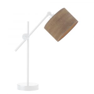 Lampka biurkowa, regulowana, Mali eco, 20x50 cm, orzechowy klosz