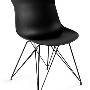 Krzesło do jadalni, salonu, easy b, kolor czarny