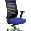 Fotel ergonomiczny do biura, Velo, royalblue