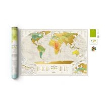 Mapa zdrapka - Travel. Map. Geography. World