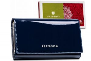 Kompaktowy portfel z wysokojakościowej skóry naturalnej — Peterson