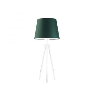 Lampa stołowa z abażurem, Bergen, 20x40 cm, klosz butelkowa zieleń