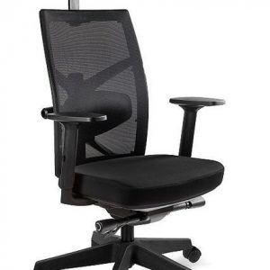Fotel biurowy, ergonomiczny, gabinetowy, Tune, czarny