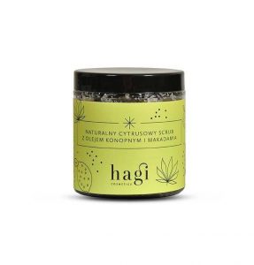 Hagi − Naturalny scrub do ciała z olejem konopnym i makadamia − 280 g[=]