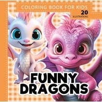 Kolorowanka 160x160 Funny dragons. Smoki pomarańcz