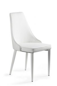 Krzesło do jadalni, salonu, setina, kolor biały