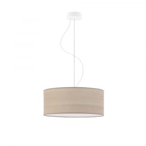 Lampa wisząca do salonu, Hajfa. Eco fi - 40 cm, klosz dąb bielony