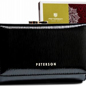 Średniej wielkości portfel damski ze skóry naturalnej - Peterson