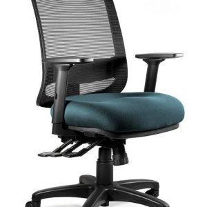 Fotel ergonomiczny, biurowy, Saga. Plus. M, steelblue