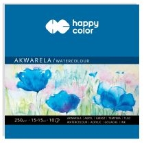 Happy. Color. Blok akwarelowy. Art, 15x15, 250g, 10 arkuszy