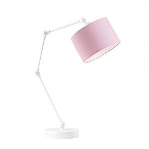 Lampka na biurko, regulowana, Asmara, 20x50 cm, różowy klosz