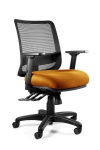 Fotel ergonomiczny, biurowy, Saga. Plus. M, mandarin