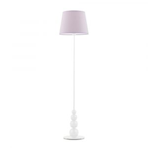 Stylowa lampa pokojowa, Lizbona, 37x174 cm, jasnofioletowy klosz
