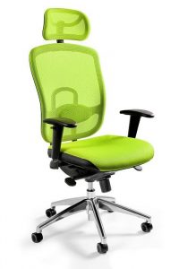 Fotel biurowy, ergonomiczny, mikrosiatka, Vip, zielony