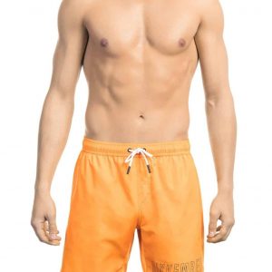 Modny, markowy strój kapielowy. Bikkembergs. Beachwear model. BKK1MBM01 kolor. Pomarańczowy. Odzież męska. Sezon: