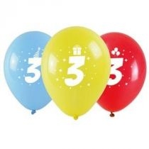Balony z nadrukiem 3 28cm 3szt