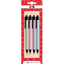 M&G Długopis żelowy automatyczny. TR1s, 0.7 mm; czarny i niebieski, 4 sztuki 0,7 mm 4 szt.