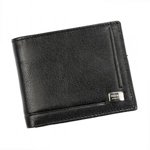 Skórzany portfel męski z ochroną kart. RFID Protect — Rovicky