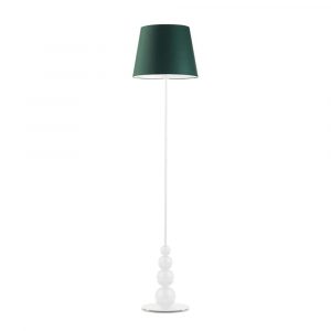Stylowa lampa pokojowa, Lizbona, 37x174 cm, klosz butelkowa zieleń