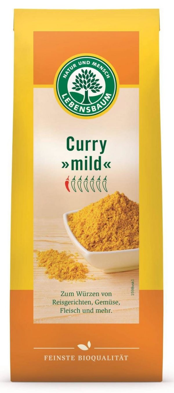 PRZYPRAWA CURRY ŁAGODNE BIO 50 g - LEBENSBAUM