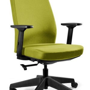 Fotel obrotowy, ergonomiczny, Work, mustard