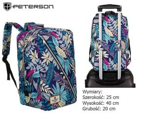 Podróżny plecak z wodoodpornego poliestru - Peterson