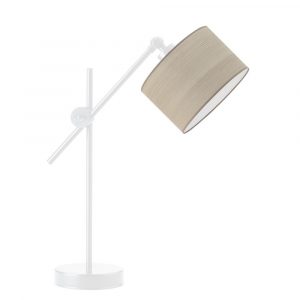 Lampka biurkowa, regulowana, Mali eco, 20x50 cm, klosz dąb bielony