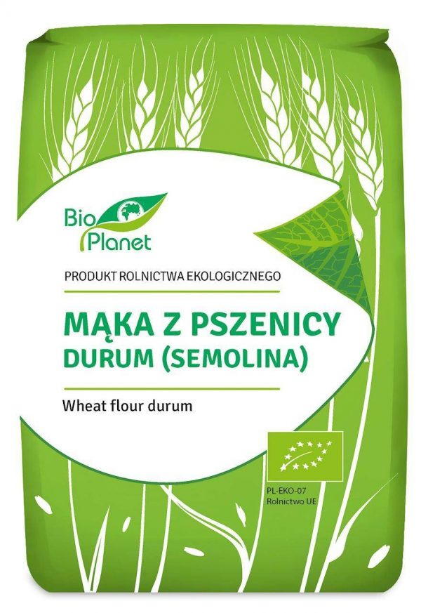 MĄKA Z PSZENICY DURUM BIO 1 kg - BIO PLANET