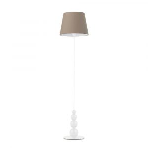 Stylowa lampa pokojowa, Lizbona, 37x174 cm, beżowy klosz