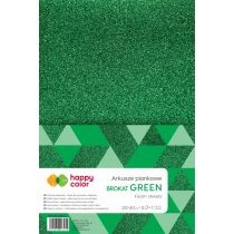 Happy. Color. Arkusze piankowe brokatowe. A4, zielone, 5 arkuszy zielone 5 szt.
