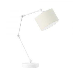 Lampka na biurko, regulowana, Asmara, 20x50 cm, klosz ecru