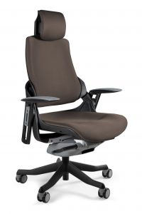 Fotel gabinetowy, ergonomiczny, Wau, BL409, taupe, czarny