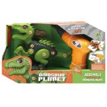 PROMO Dinozaur skręcany zielony + wiertarka 6367