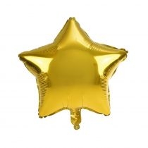 Balon foliowy gwiazda złoty