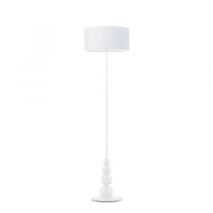 Lampa pokojowa, stojąca, Roma, 40x166 cm, biały klosz