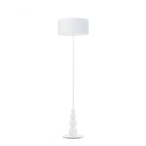 Lampa pokojowa, stojąca, Roma, 40x166 cm, biały klosz
