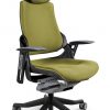 Fotel gabinetowy, ergonomiczny, Wau, BL411, olive, czarny