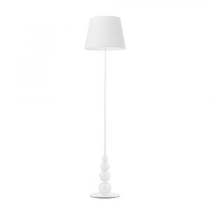 Stylowa lampa pokojowa, Lizbona, 37x174 cm, biały klosz