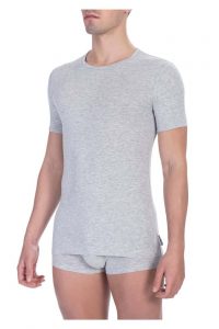 Koszulka. T-shirt marki. Bikkembergs model. BKK1UTS01SI kolor. Szary. Bielizna męski. Sezon: Cały rok