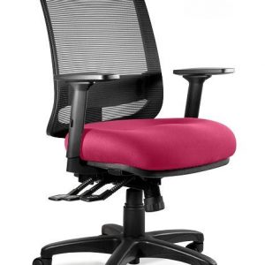 Fotel ergonomiczny, biurowy, Saga. Plus. M, magenta