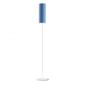 Lampa stojąca do salonu, Florencja, 20x165 cm, niebieski klosz