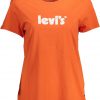 T-SHIRT LEVI'S Z KRÓTKIM RĘKAWEM DAMSKI POMARAŃCZOWY