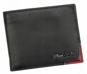 Skórzany portfel męski bez zapięcia zewnętrznego — Pierre. Cardin