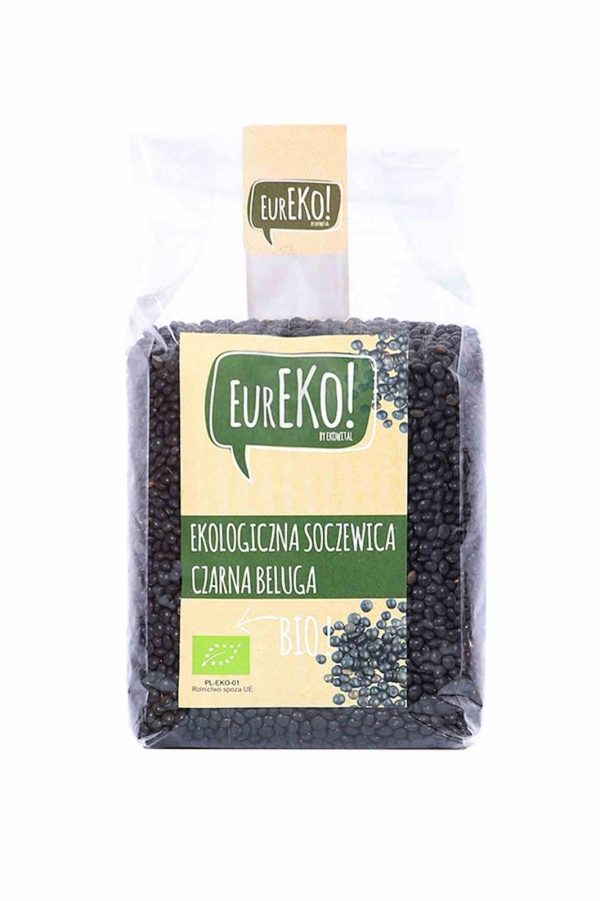 Eureko − Soczewica czarna beluga. BIO − 400 g[=]