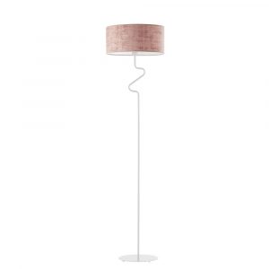 Lampa podłogowa, Moroni velur, 40x166 cm, różowy klosz