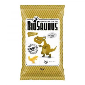 Bio. Saurus − Chrupki kukurydziane. Dinozaury bezgl. BIO − 50 g[=]