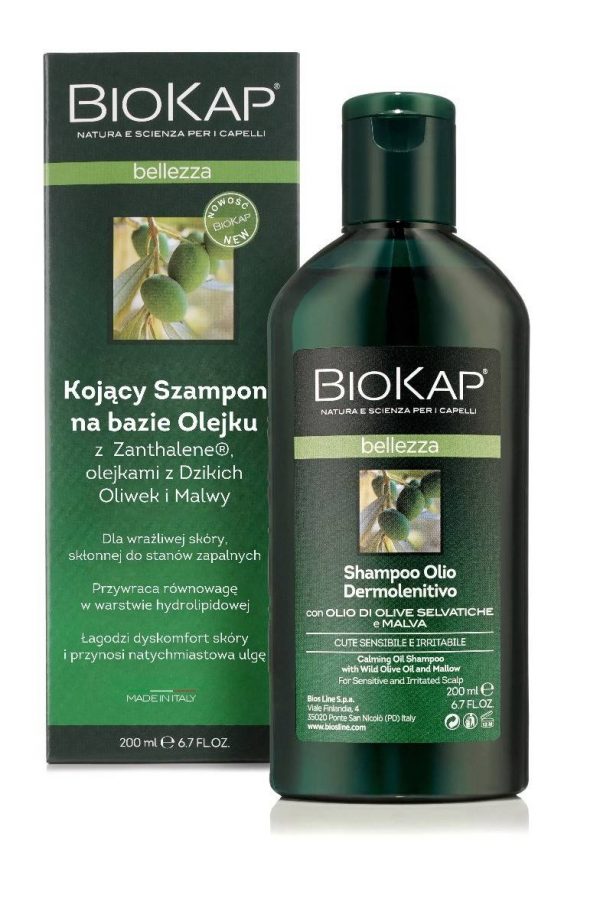 Biokap − Bellezza, kojacy szampon na bazie olejku z. Zanthalene − 200 ml